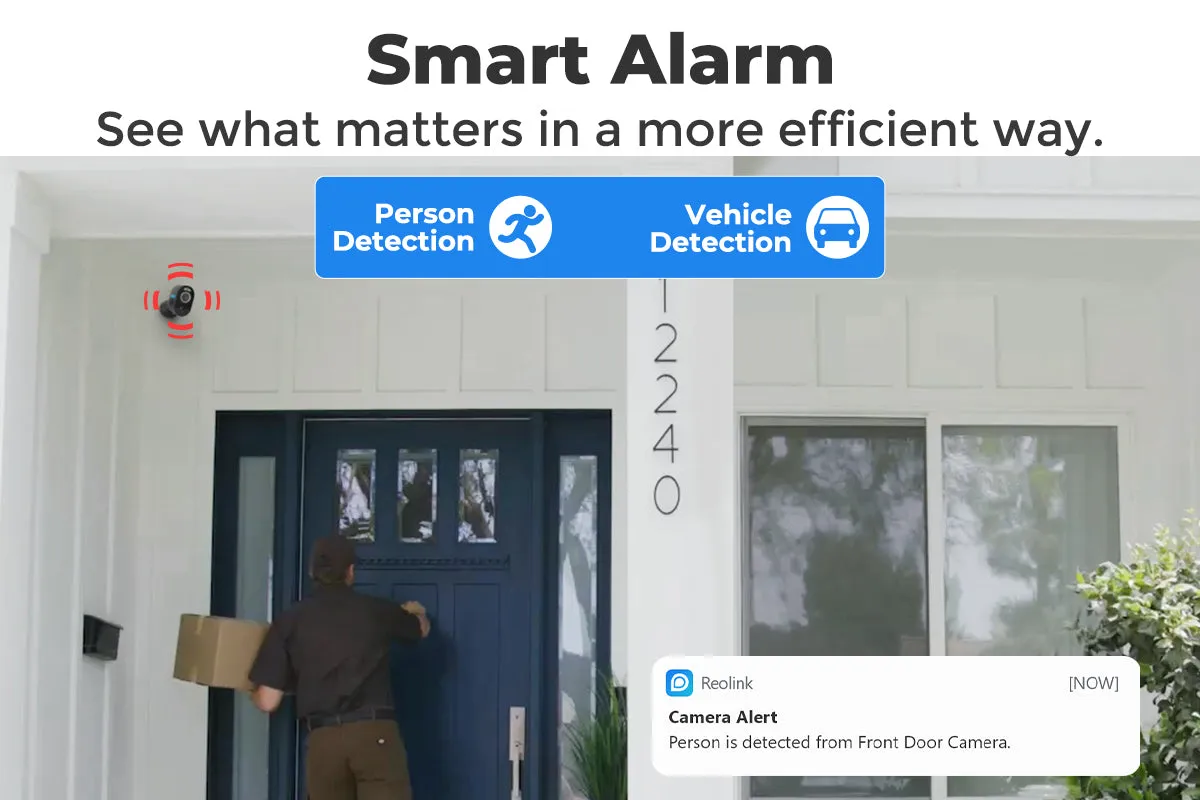 Reolink Argus 3 Pro Security Camera Wireless Outdoor Battery Operated (Black)