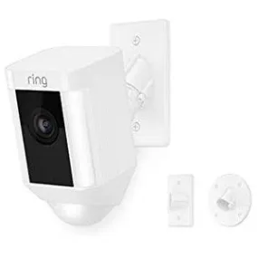 Ring Hardwired Spotlight Wall Mount Security Camera - White | 64-8SH2P7-WEU