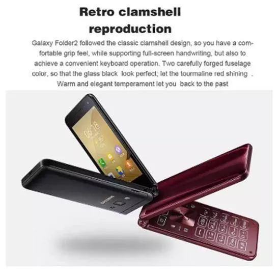 Samsung Galaxy Folder 2 4G LTE (Android Touch Screen Flip Phone) *DISPLAY SET*