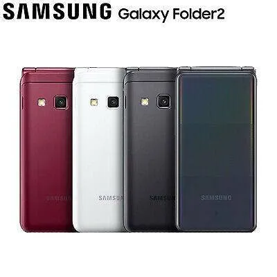 Samsung Galaxy Folder 2 4G LTE (Android Touch Screen Flip Phone) *DISPLAY SET*