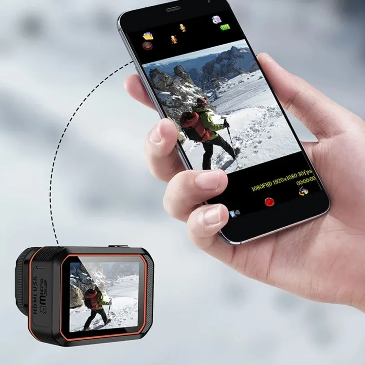 SC002 4K/60FPS IP68 Waterproof WiFi HD Mini Outdoor Sports Diving Camera, Color: Black 64G