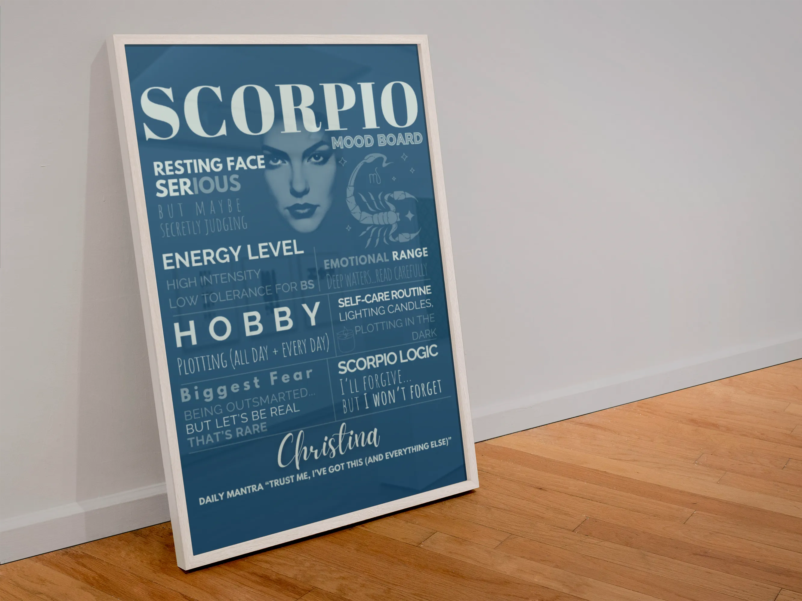 Scorpio Mood Board High Energy Level Intense Emotion Deep Waters High Intensity Detailed Planning Self Care Routine