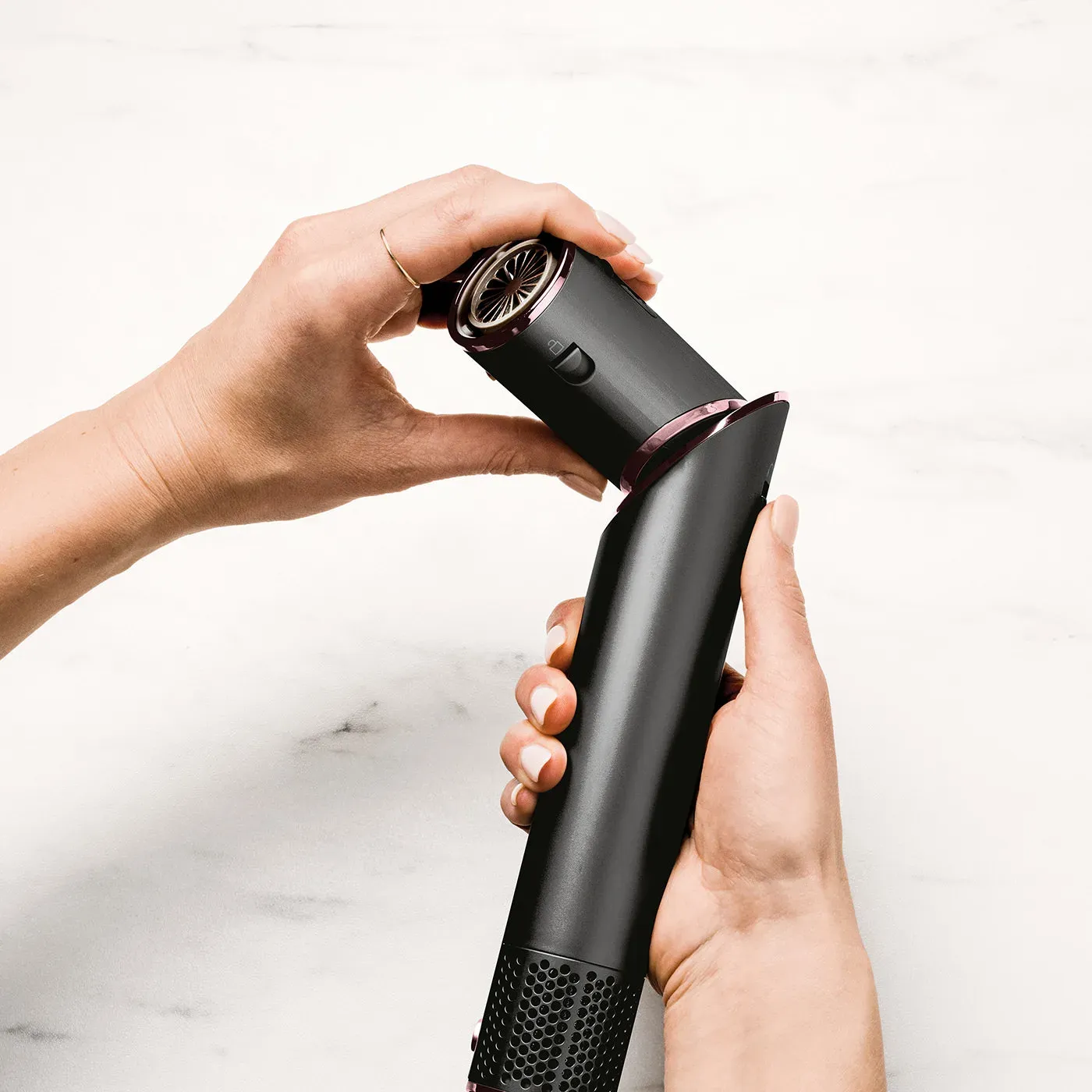 Shark FlexStyle Air Styler & Hair Dryer With 5 Attachments - Black & Rose Gold | HD440UK