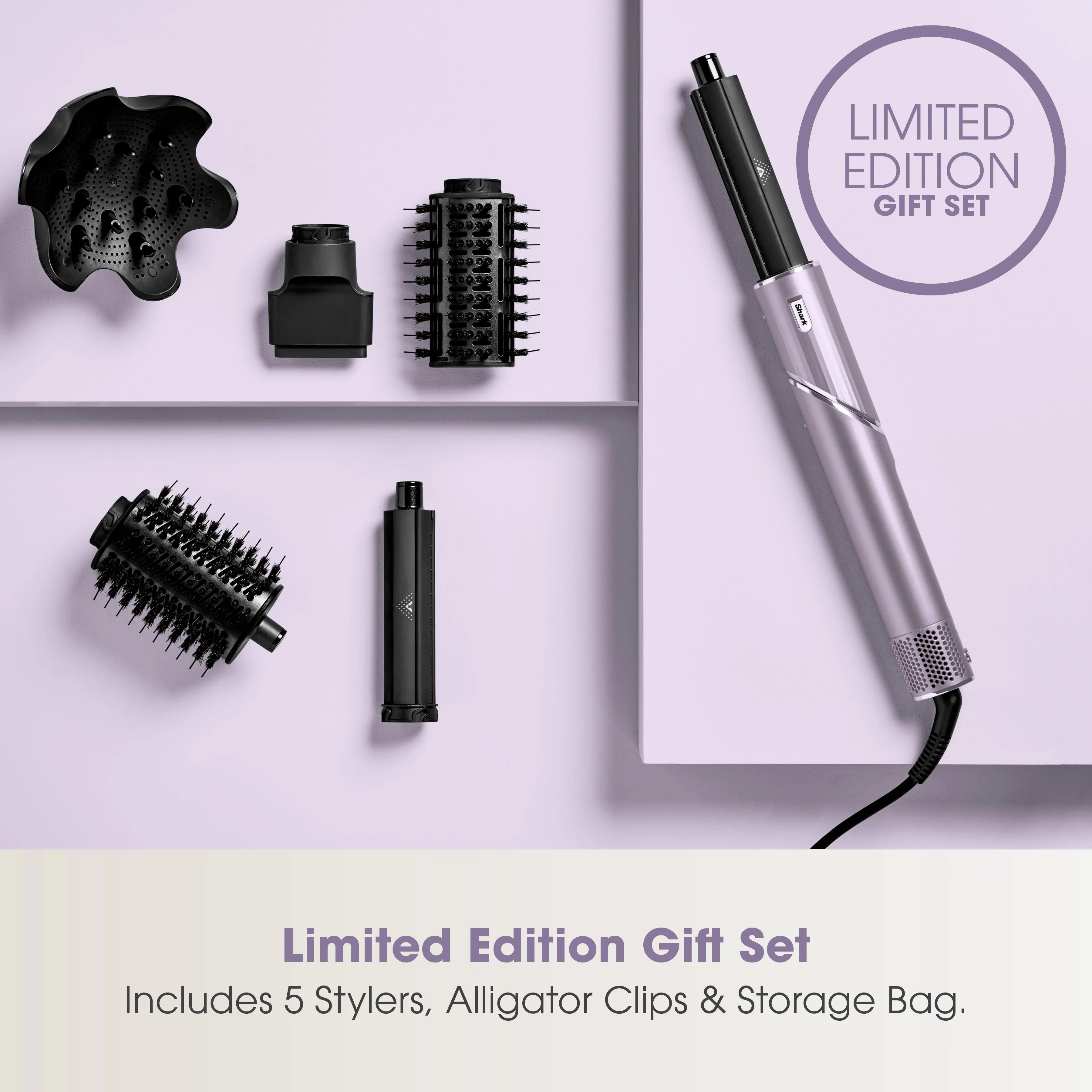 Shark FlexStyle Limited Edition Lilac Frost 5-in-1 Air Styler & Hair Dryer Gift Set. SAVE €40