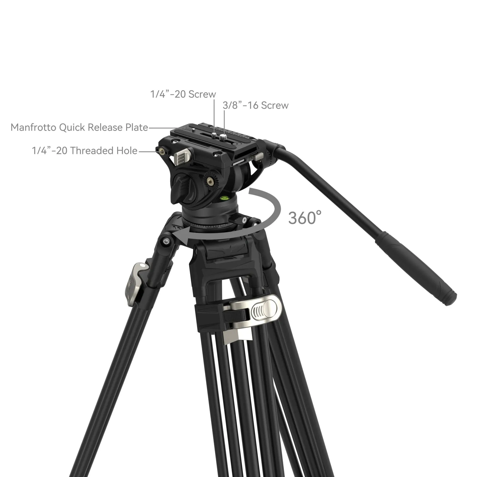 SmallRig FreeBlazer Heavy-Duty Aluminum Alloy Tripod Kit AD-80 4163