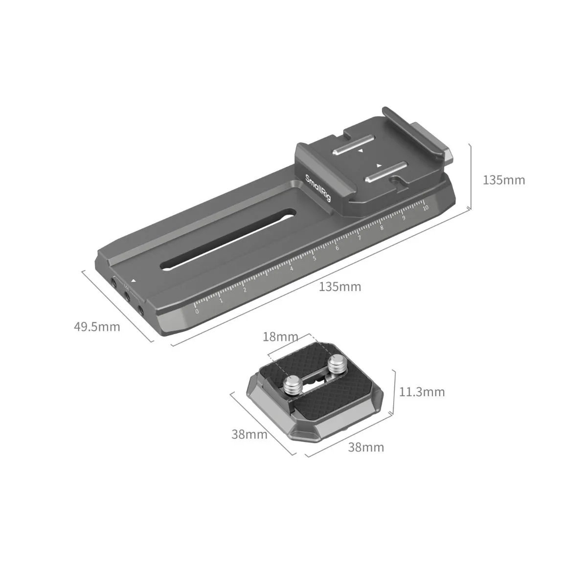SmallRig HawkLock H38 Manfrotto Quick Release Plate for DJI Stabilizers 4638