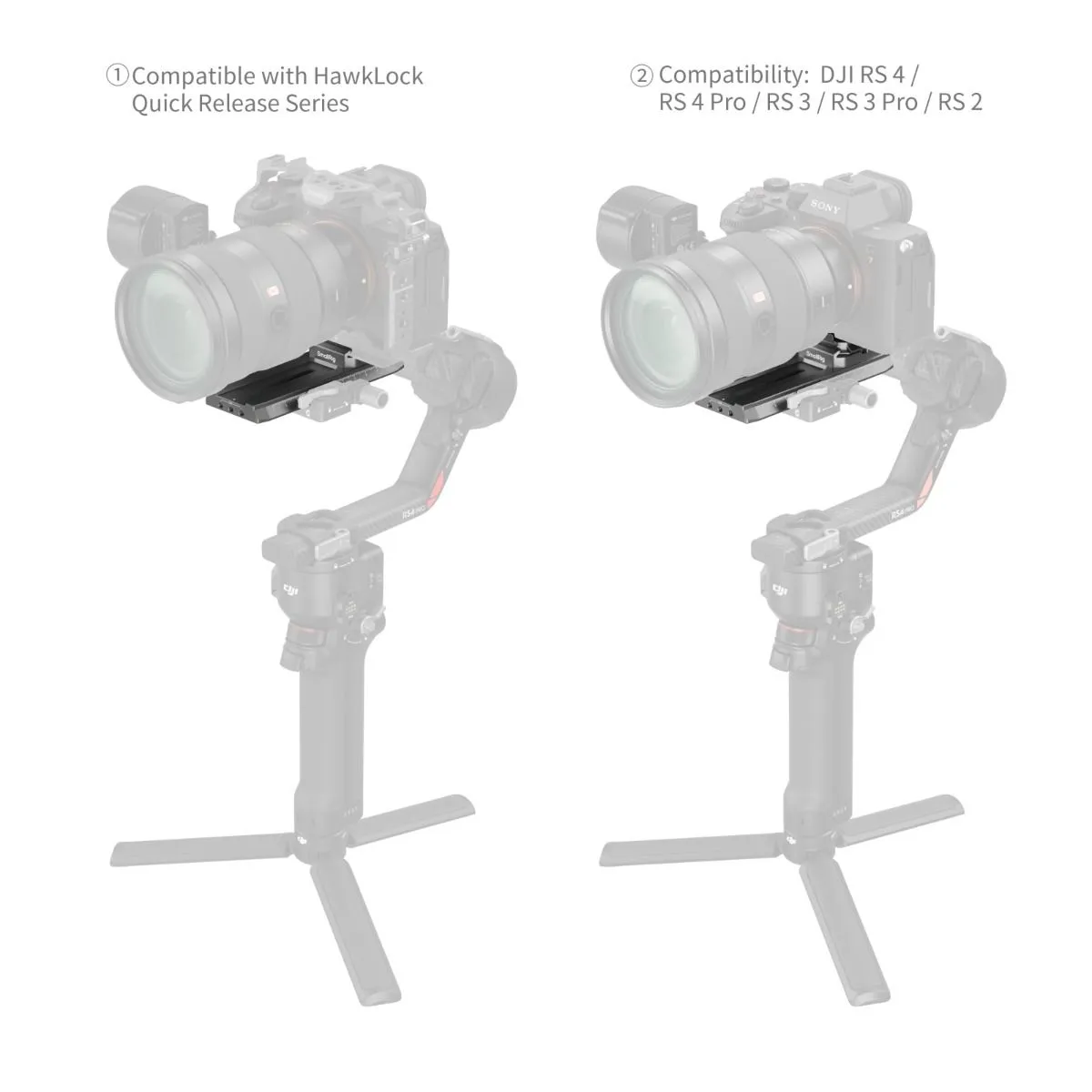 SmallRig HawkLock H38 Manfrotto Quick Release Plate for DJI Stabilizers 4638