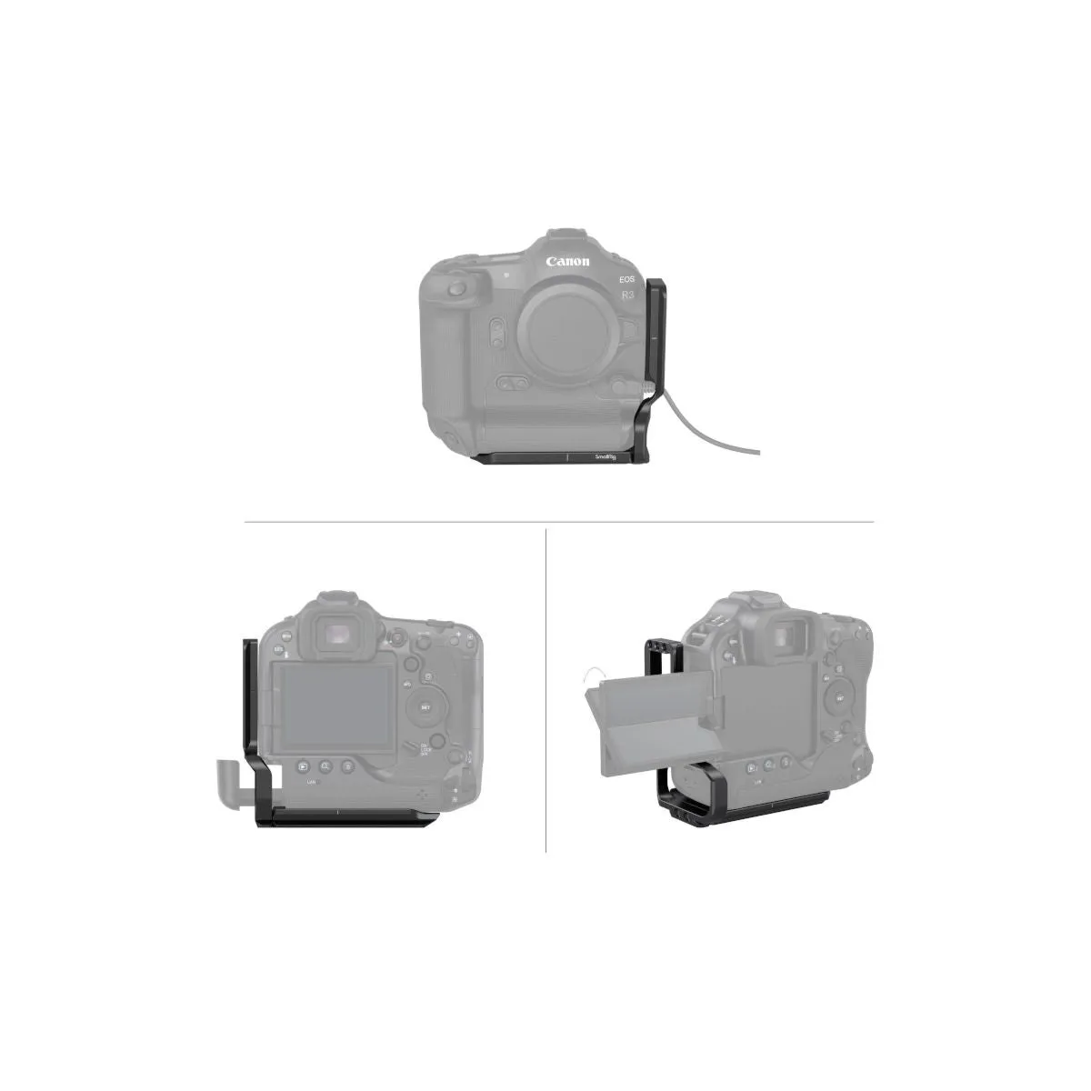 SmallRig 3628 L-Bracket for Canon EOS R3 Camera - Precision Designed Accessory