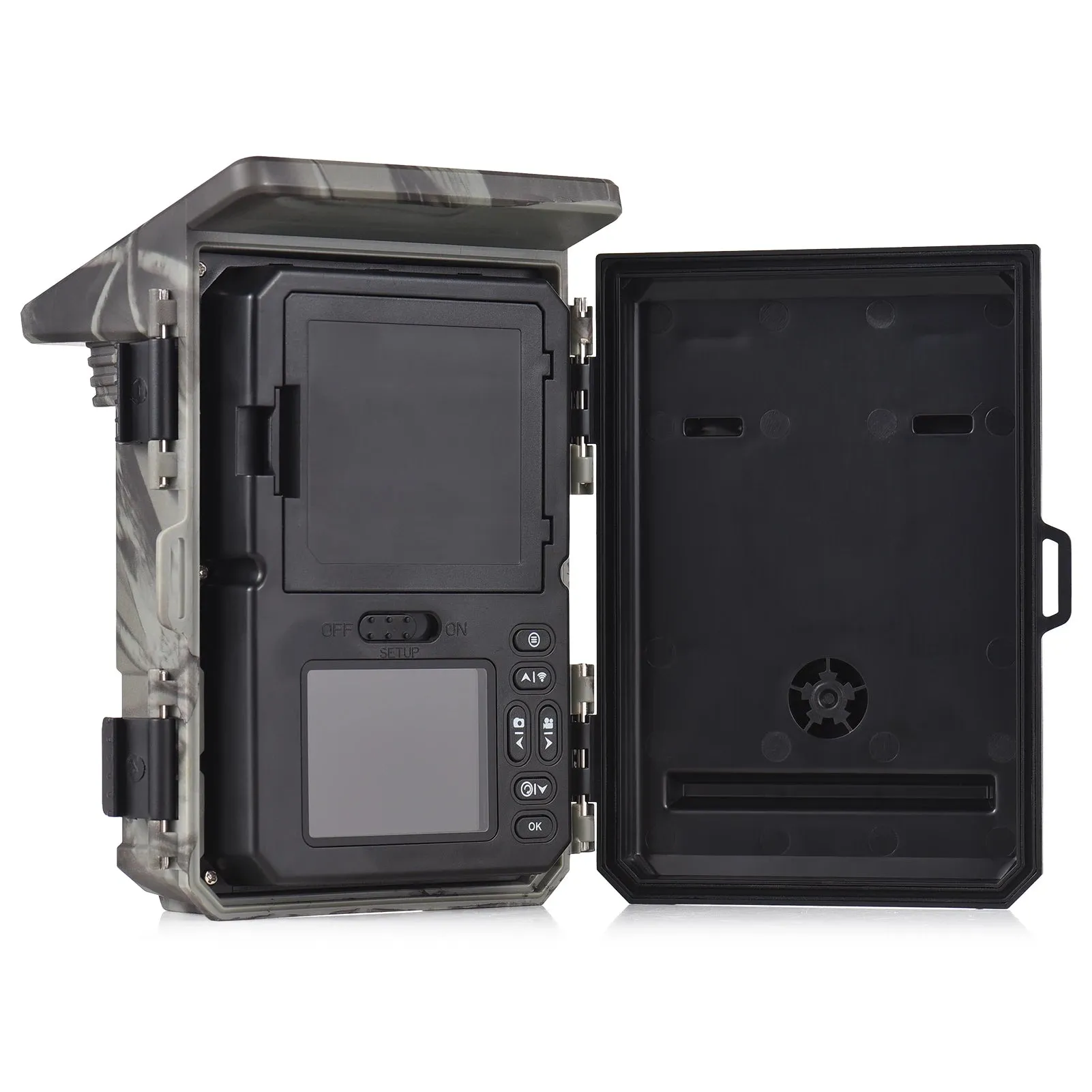 Solar Powered Night Vision Trail Camera 50MP 4K 1080P Hunting Cameras 0.3s Trigger Time Trail Camera Video Photo Recorder