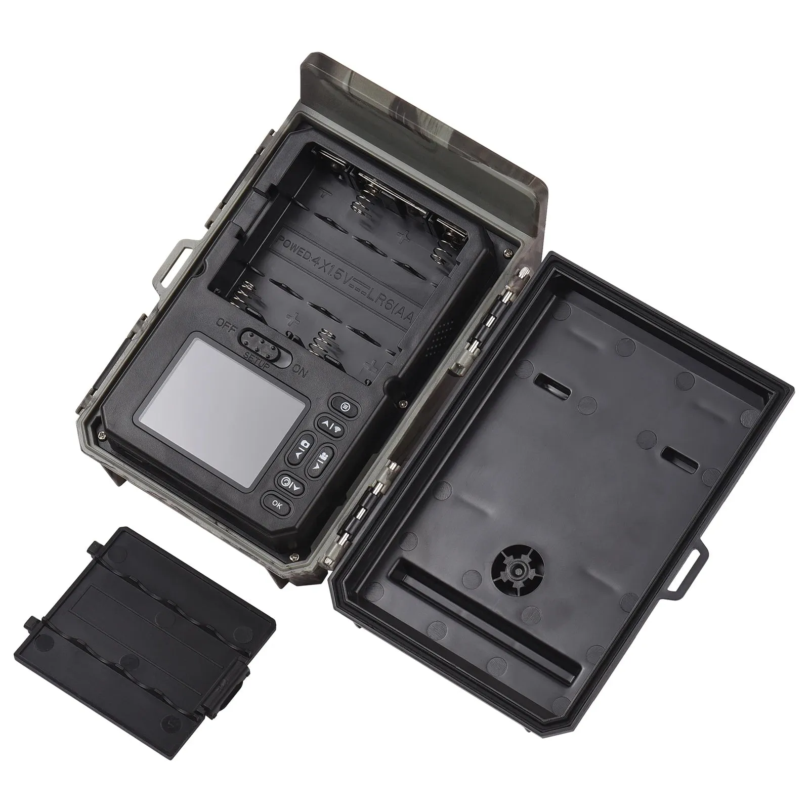 Solar Powered Night Vision Trail Camera 50MP 4K 1080P Hunting Cameras 0.3s Trigger Time Trail Camera Video Photo Recorder