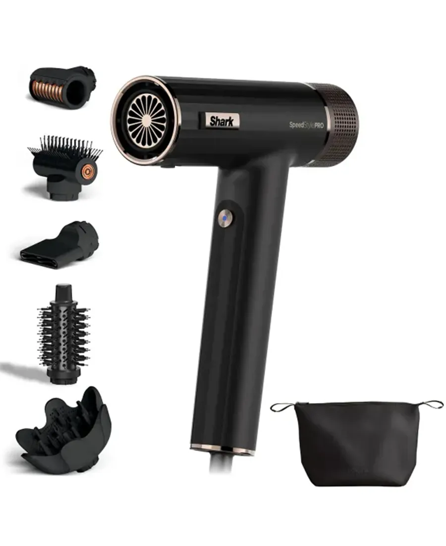SpeedStyle Pro 5-in-1 High-Velocity Hair Dryer System | Black