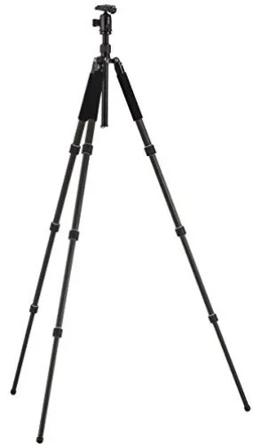 Studio-Assets Compact 4-Section Carbon Fiber Tripod with Ball Head