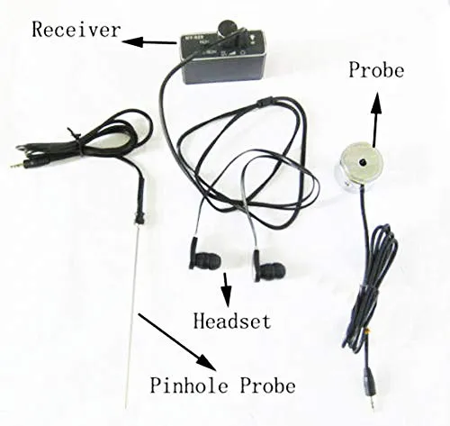 Super Sensitive Listen Thru-Wall Contact/Probe Microphone Amplifier System