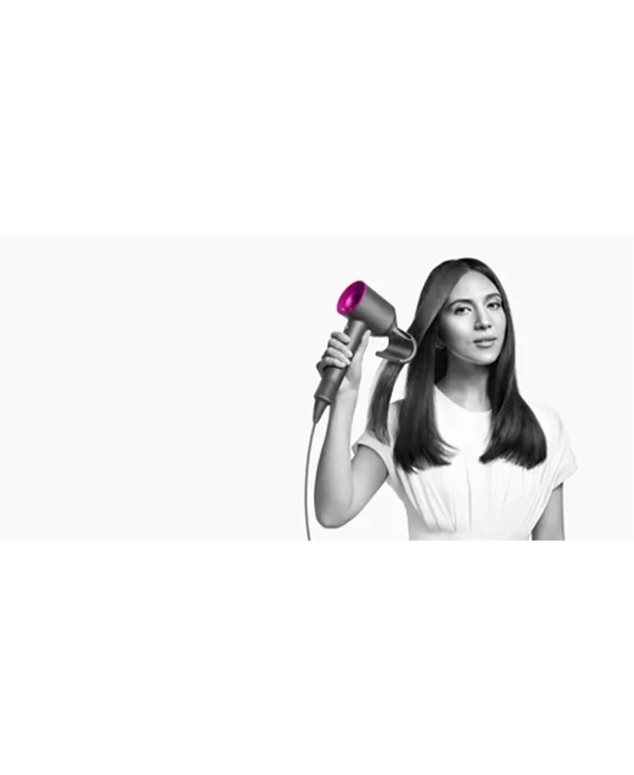 Supersonic™ Hair Dryer with Flyaway Attachment | Iron/Fuchsia