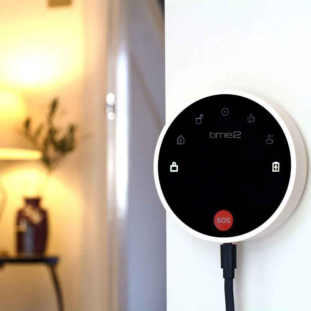 Time2 Noah Home Alarm Smart Security System, 5 Piece Kit with Door Sensor, Motion Sensor, Remote Control, Window Sticker -Quick & easy setup, App with Alerts, No Monthly Fee, Works with Alexa & Google