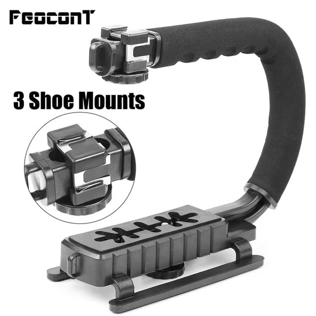 Triple Shoe Mount Pro Camera Stabilizer