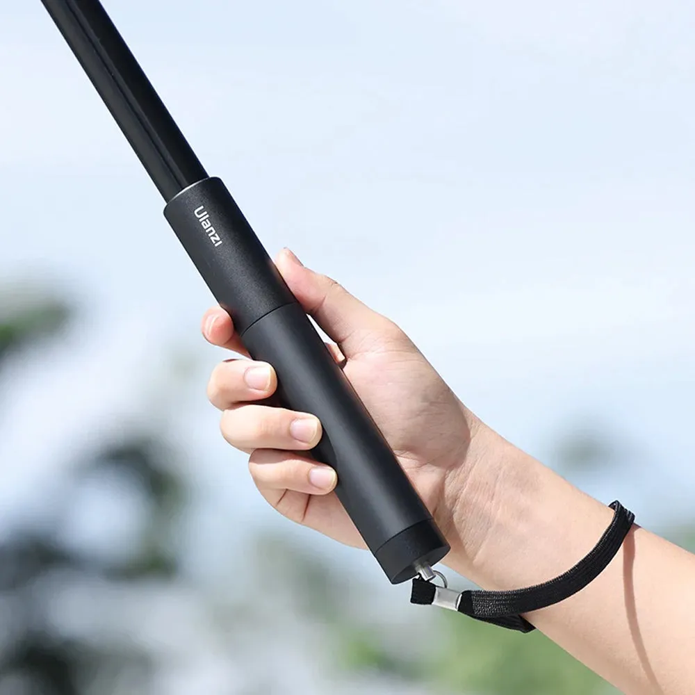 Ulanzi Go-Quick II Aluminum Magnetic Quick Release Extension Selfie Stick Tripod with GoPro Adapter, 25cm to 155cm 8-Section  Adjustable Length, Twist-and-Lock System for Smartphone Clip, Panoramic and Action Cameras | C017GBB1