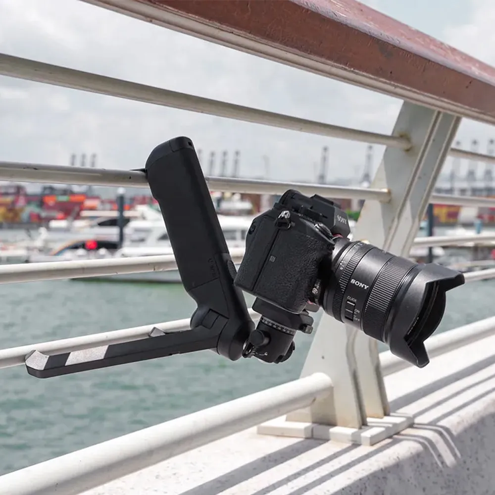 Ulanzi TT38 Camera Grip   Push Tripod with 360 / 180 Degree Ball Head, 3kg Max Load Capacity, 1/4" Thread Mount, Cold Shoe and Hidden Hook for Vlog, Vlogging, Videography