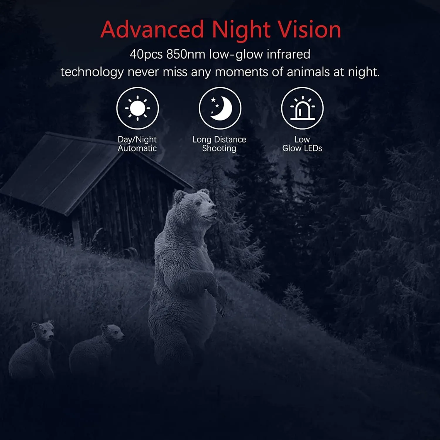 Vanbar D500 Trail Wildlife Camera 20MP - Forest Camo