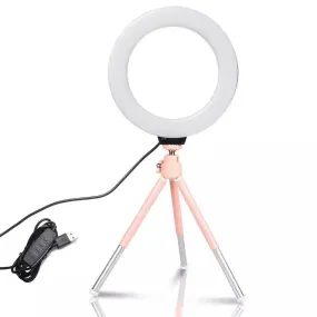 Versatile Mini LED Ring Light Kit for YouTubers and Content Creators - Pro Illumination for Stunning Videos