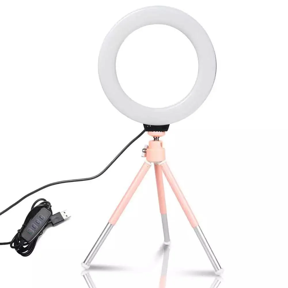 Versatile Mini LED Ring Light Kit for YouTubers and Content Creators - Pro Illumination for Stunning Videos