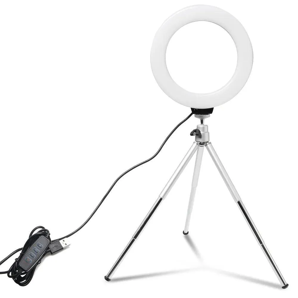 Versatile Mini LED Ring Light Kit for YouTubers and Content Creators - Pro Illumination for Stunning Videos
