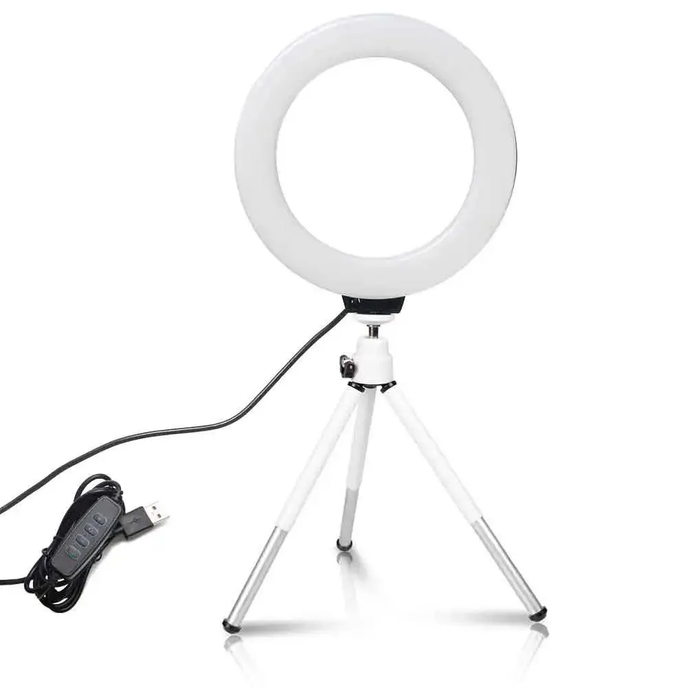 Versatile Mini LED Ring Light Kit for YouTubers and Content Creators - Pro Illumination for Stunning Videos