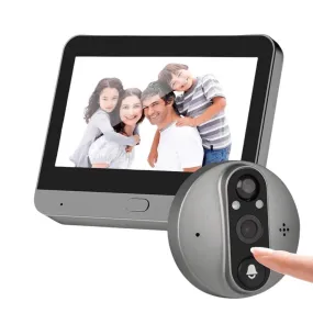 Video Doorbell Camera, 3MP 1080P, Wireless, Two-Way Intercom, Motion Detection, Smart Home Compatible, 5000mAh Battery, Night Vision, Wide 166° Angle