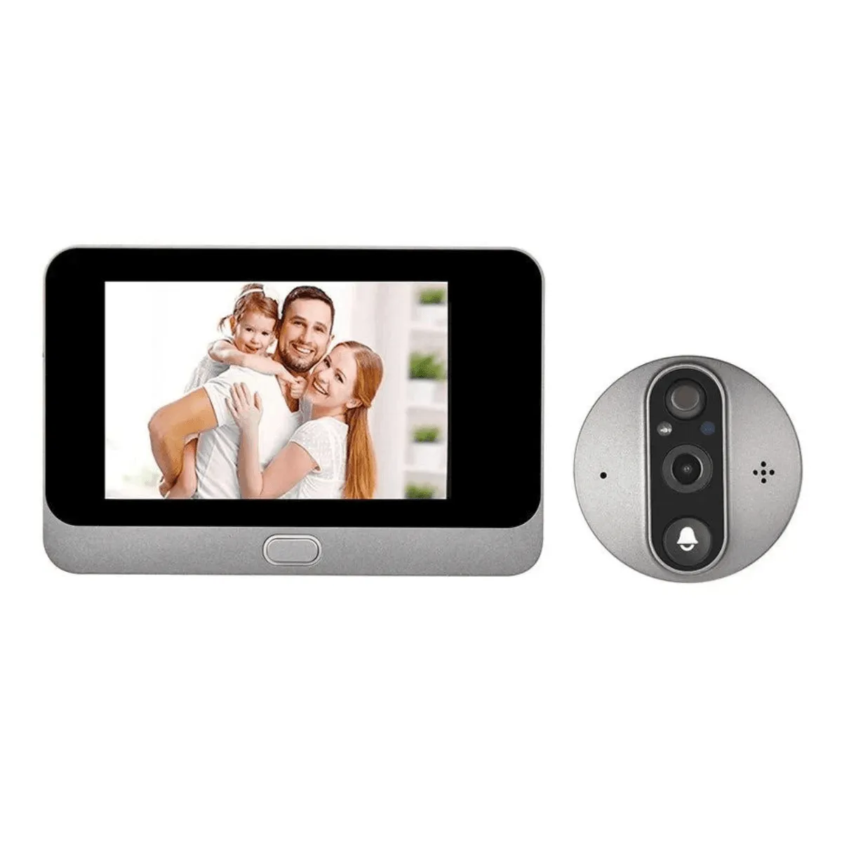 Video Doorbell Camera, 3MP 1080P, Wireless, Two-Way Intercom, Motion Detection, Smart Home Compatible, 5000mAh Battery, Night Vision, Wide 166° Angle