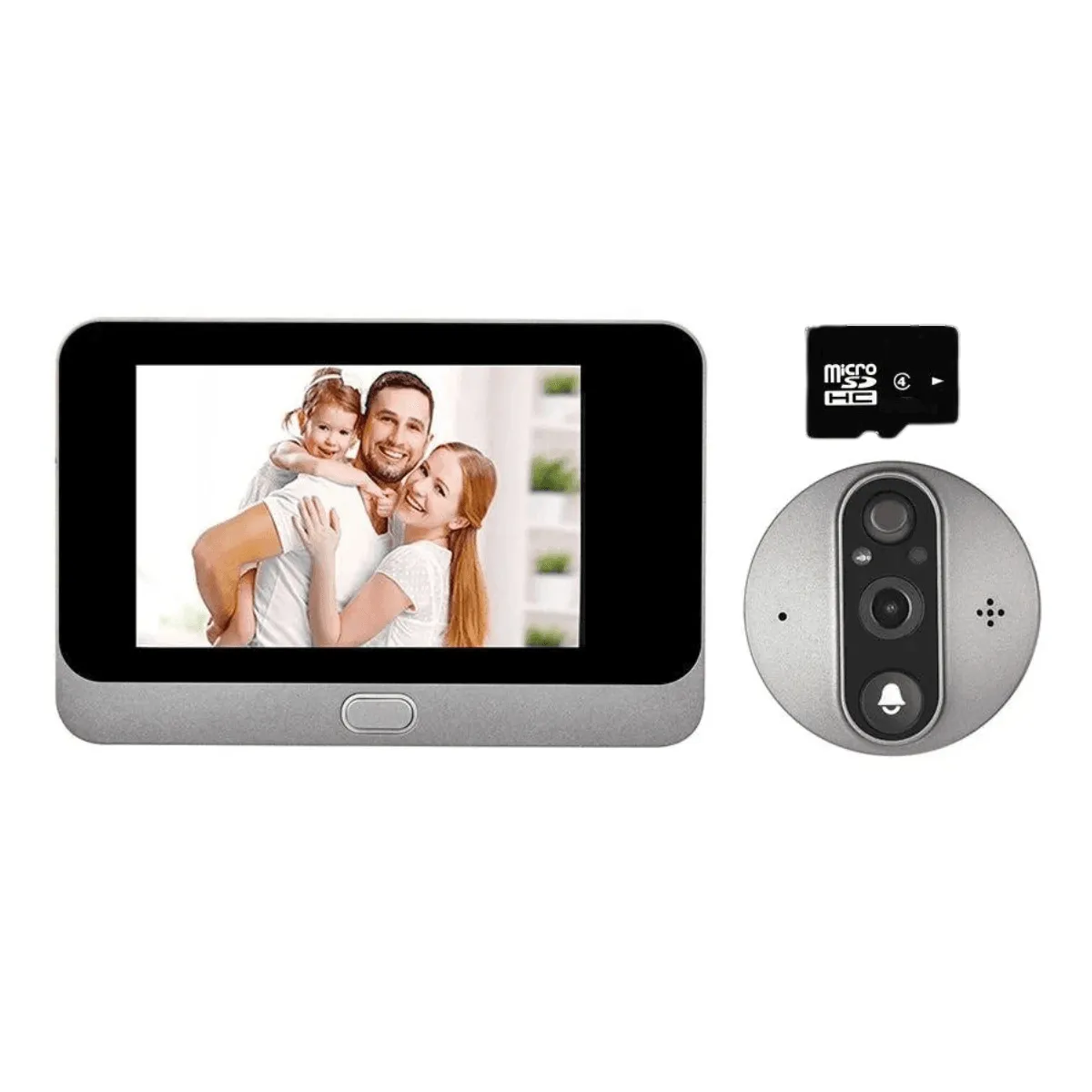 Video Doorbell Camera, 3MP 1080P, Wireless, Two-Way Intercom, Motion Detection, Smart Home Compatible, 5000mAh Battery, Night Vision, Wide 166° Angle