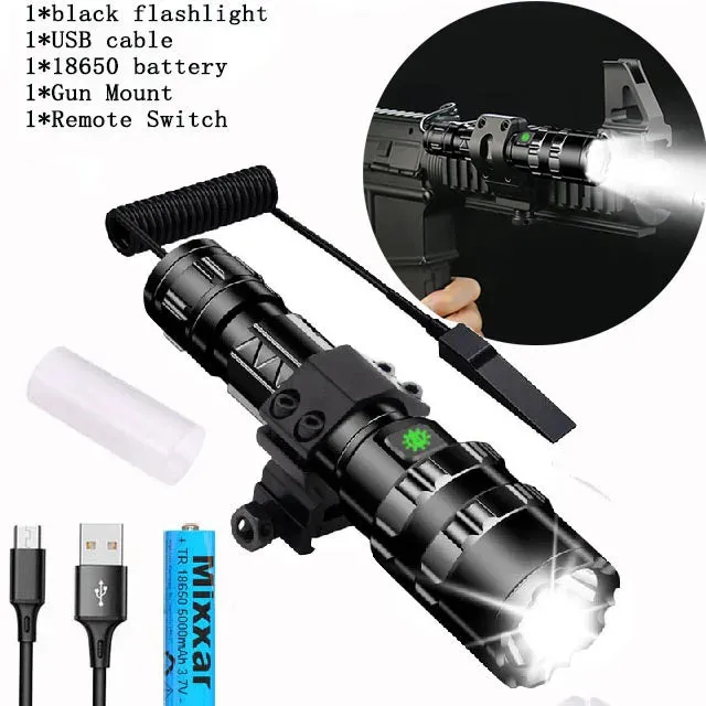 ZK40 50000000LM High Power XHP220 Powerful LED Flashlight Tactical Military Torch  USB Camping Lanterna Waterproof Self Defence